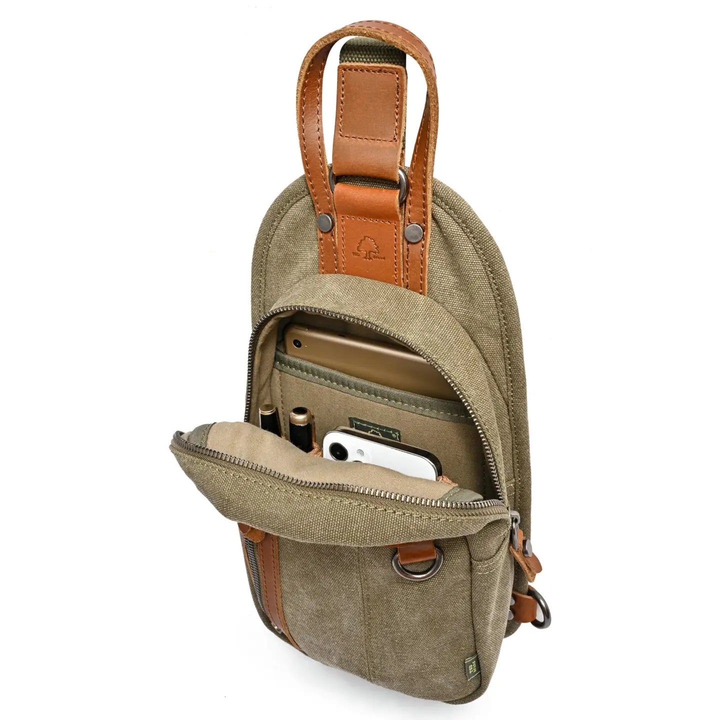 Agave Sling Bag: Olive