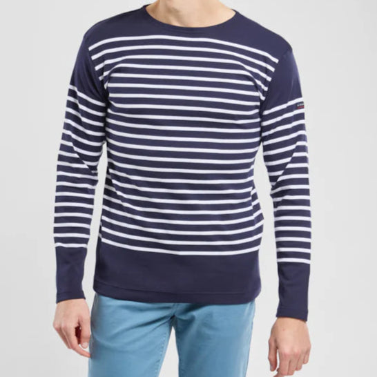 Breton Striped Shirt L/S: Navy & White