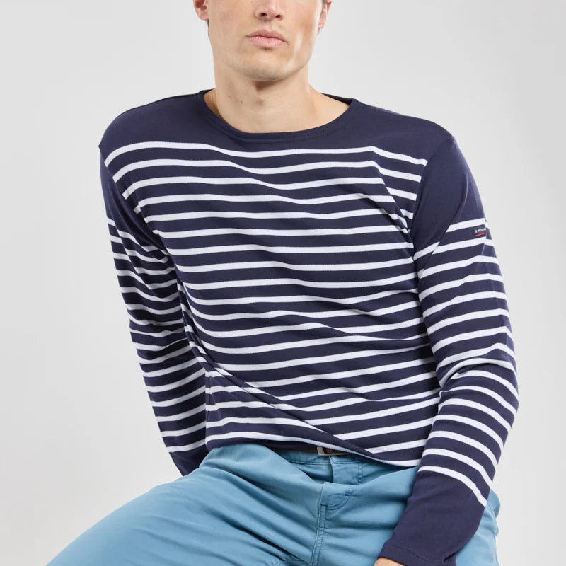 Breton Striped Shirt L/S: Navy & White