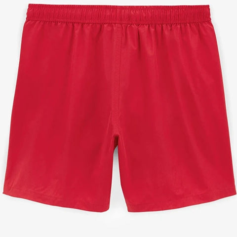 Solid Swim Trunk: Red