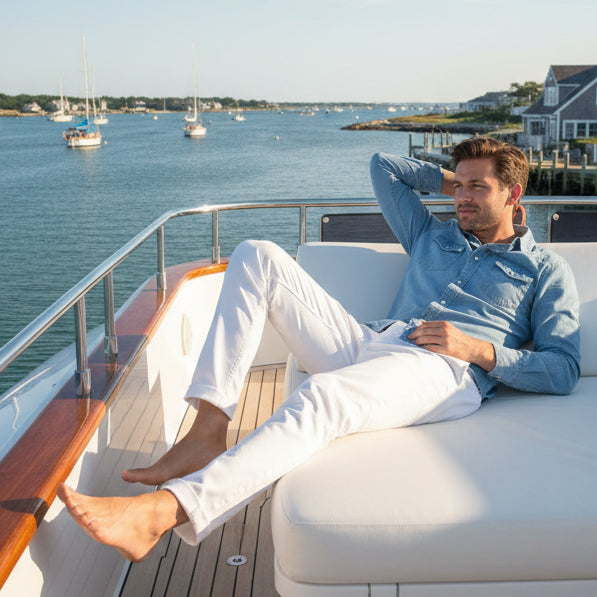 Comfort Fit Chino 702: White