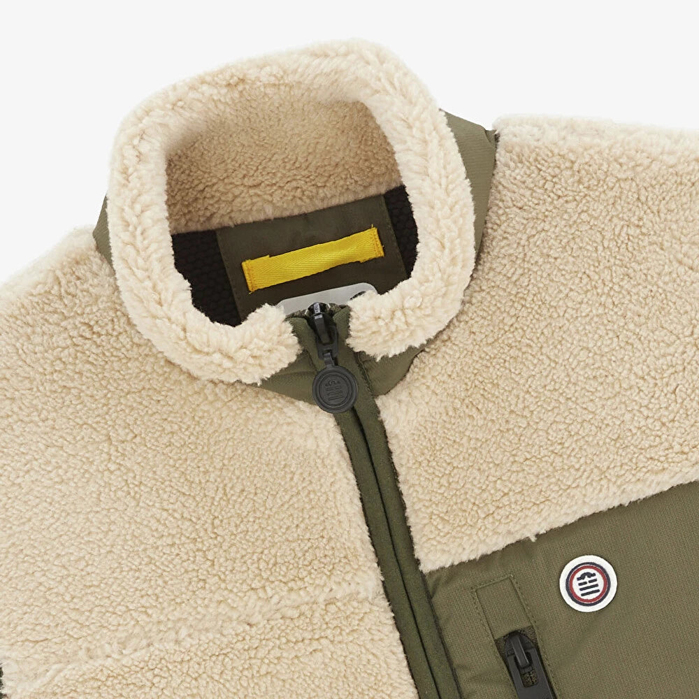 Montreal Sleeveless Fleece Vest: Beige