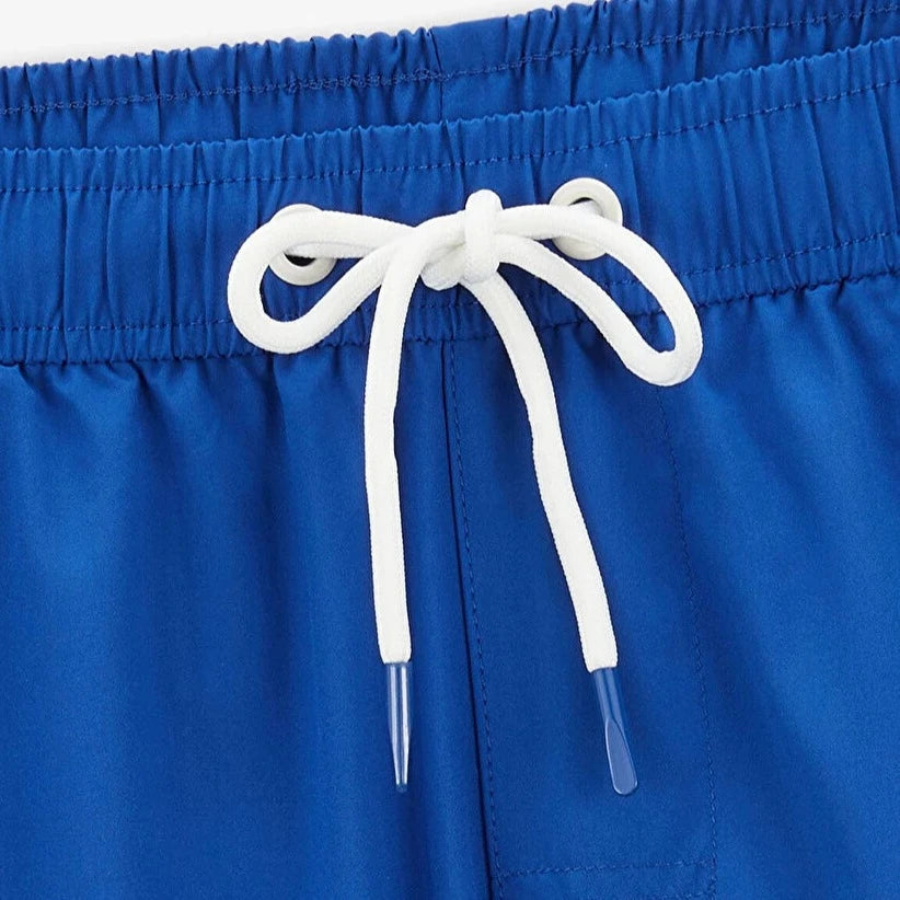Solid Swim Trunk: Blue Work