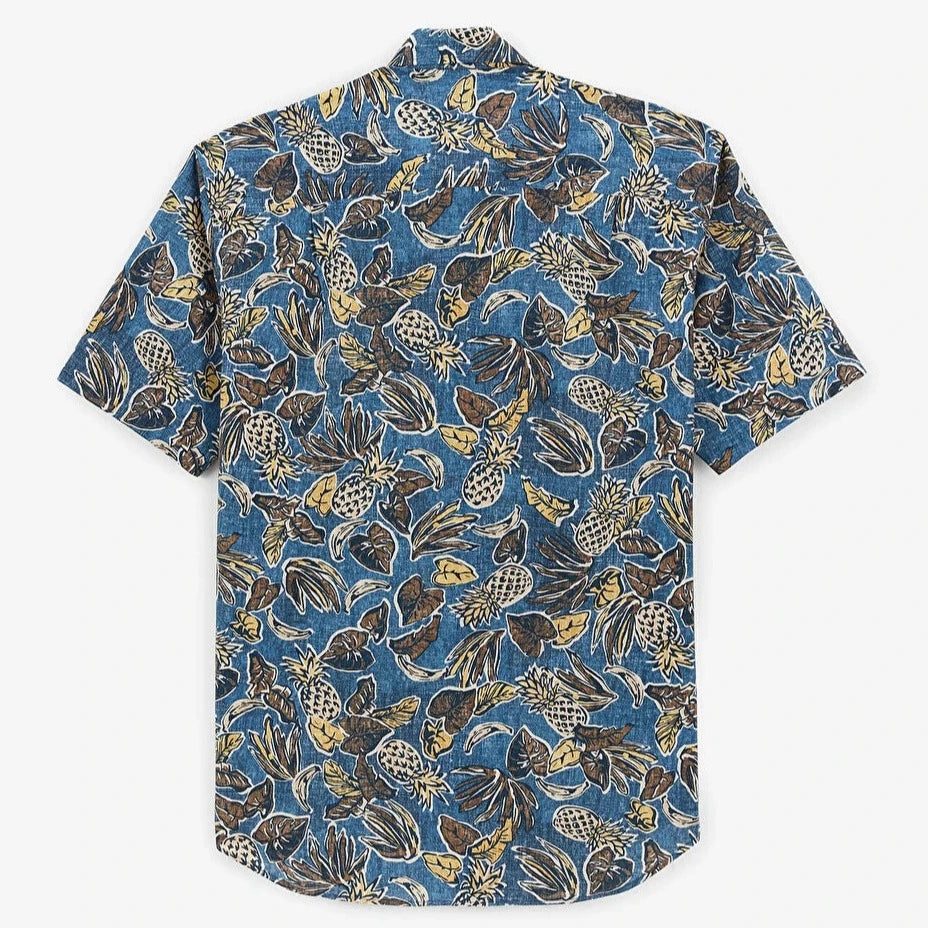 Bahamas Print Shirt S/S: Emerald