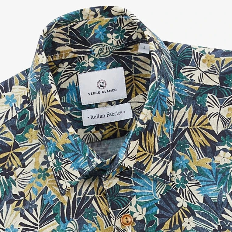 Amazon Print Shirt L/S: Military Green