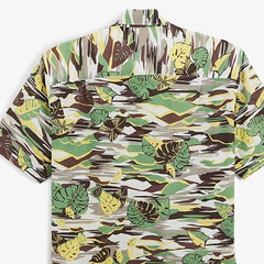 Leaf Print Shirt S/S: Yuzu Yellow