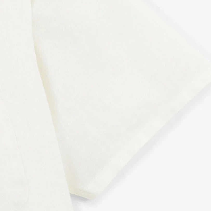 Solid Linen Shirt S/S: White
