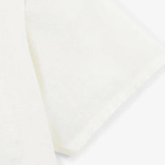 Solid Linen Shirt S/S: White
