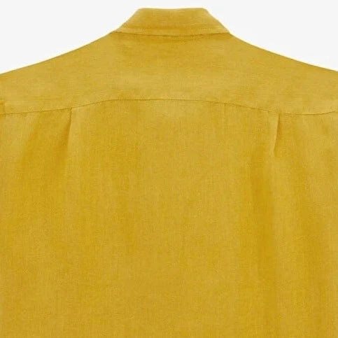 Solid Linen Shirt L/S: Gold