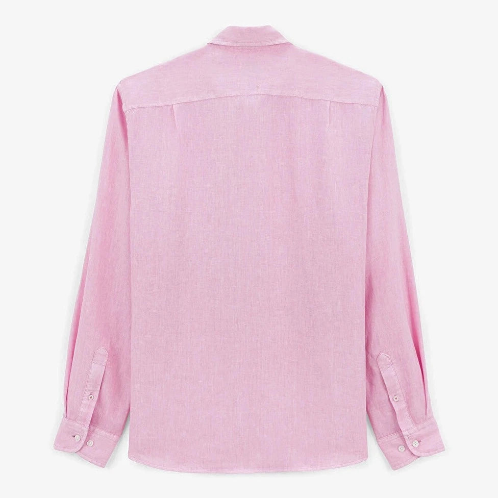 Solid Linen Shirt L/S: Lilac