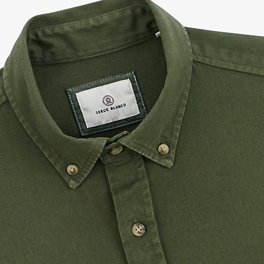 Thick Outdoor Shirt L/S: Military Green