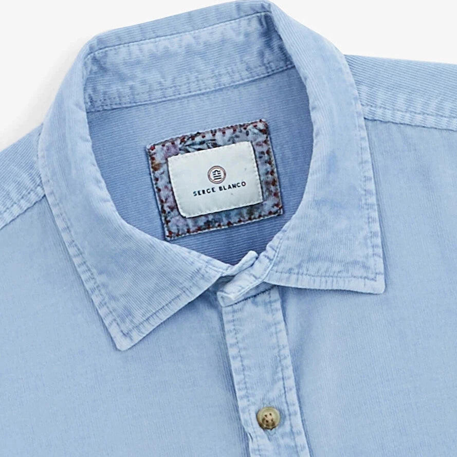 Corduroy Shirt L/S: Aviator Blue