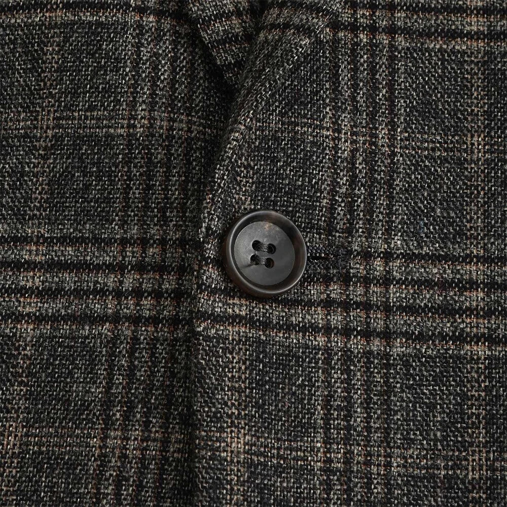 Simon Plaid Blazer: Charcoal