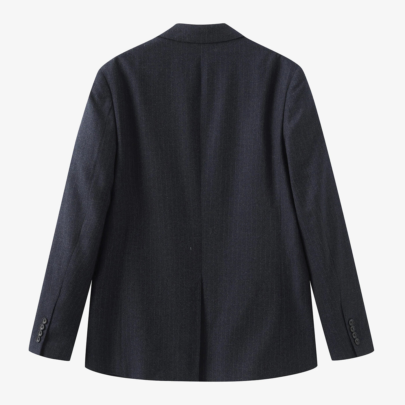 Simon Pinstripe Blazer: Denim Blue