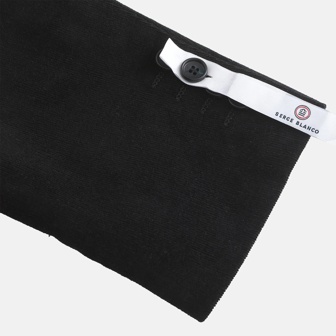 Henri Micro-Corduroy Blazer: Black