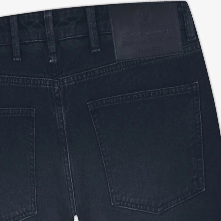Tapered 5-Pocket Denim: Black