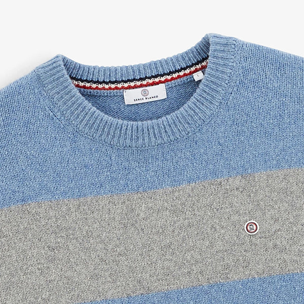ピ* \"OPPOSITE STRIPE PULLOVER SHIRT LE BOP Women's Striped Boxy Pullover, Light Blue Stripe, XXS at