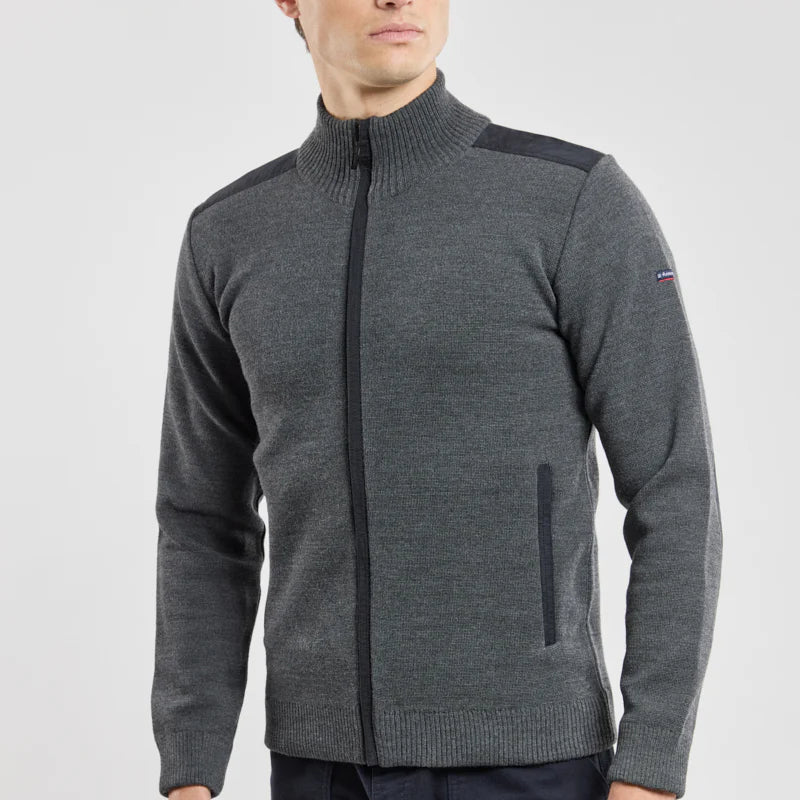 Full Zip Cardigan L/S: Grey