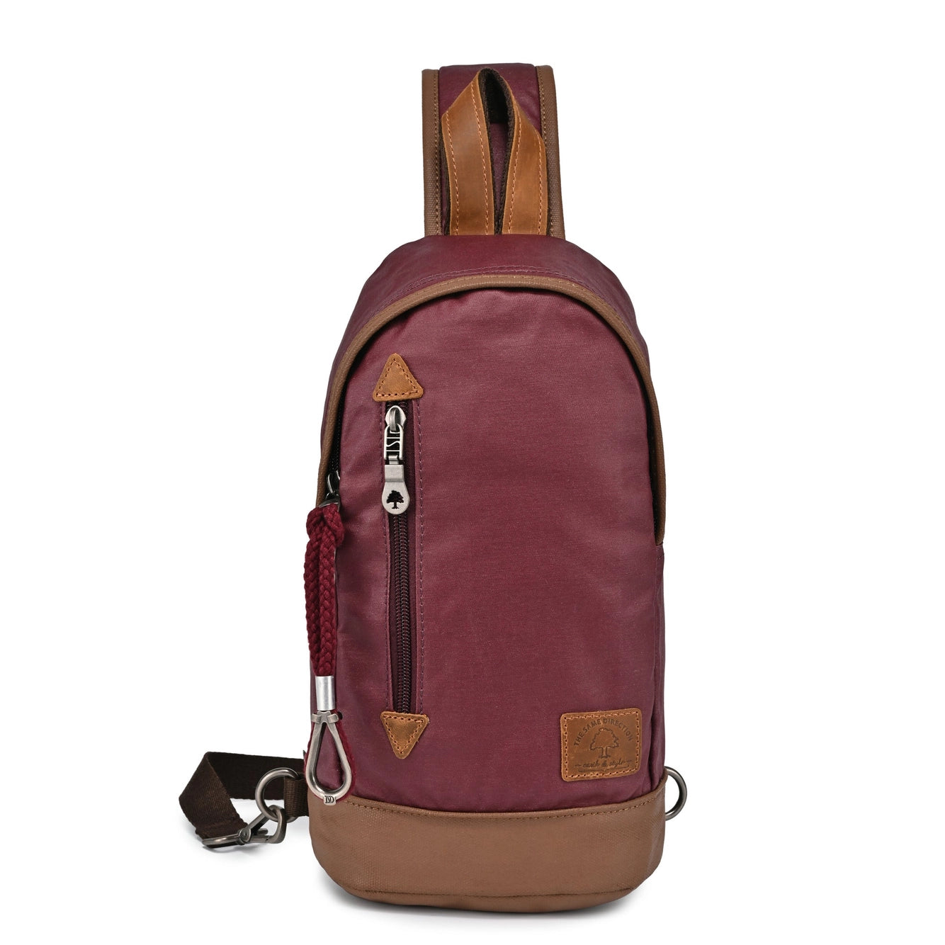 Urban Sling Bag: Burgundy