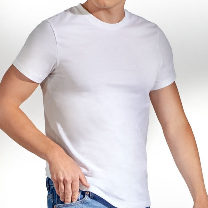 Crew Neck Tee S/S: White