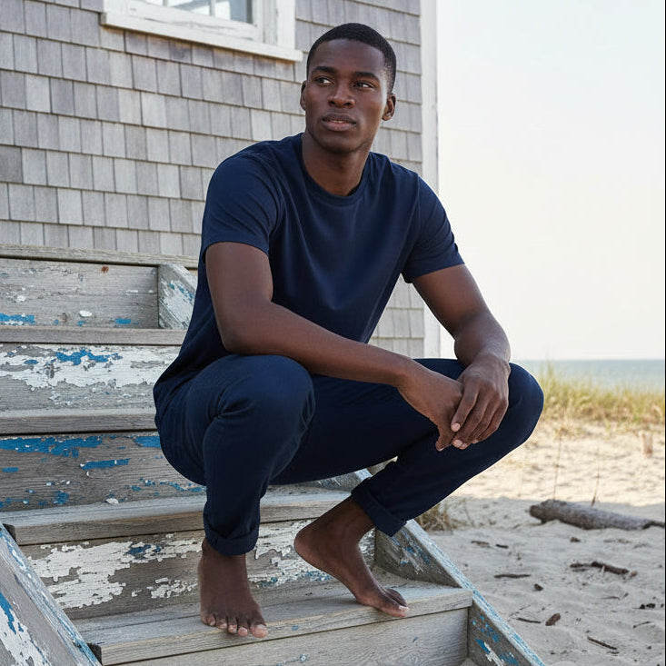 Crew Neck Tee S/S: Dark Navy