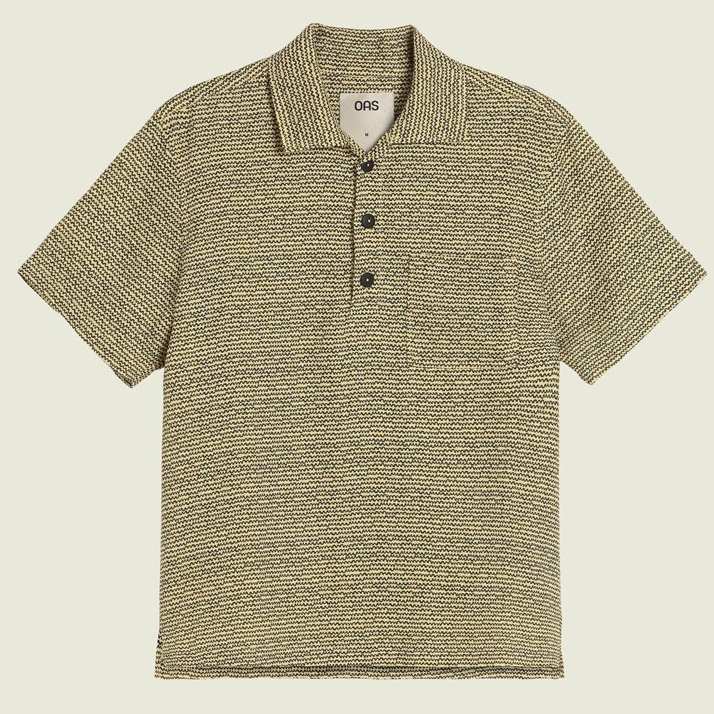 Dimi Girona Linen Shirt: Black & Ecru