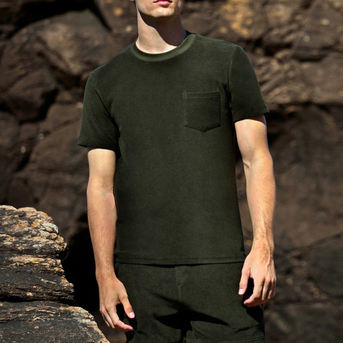 Terry Tee S/S: Army Green