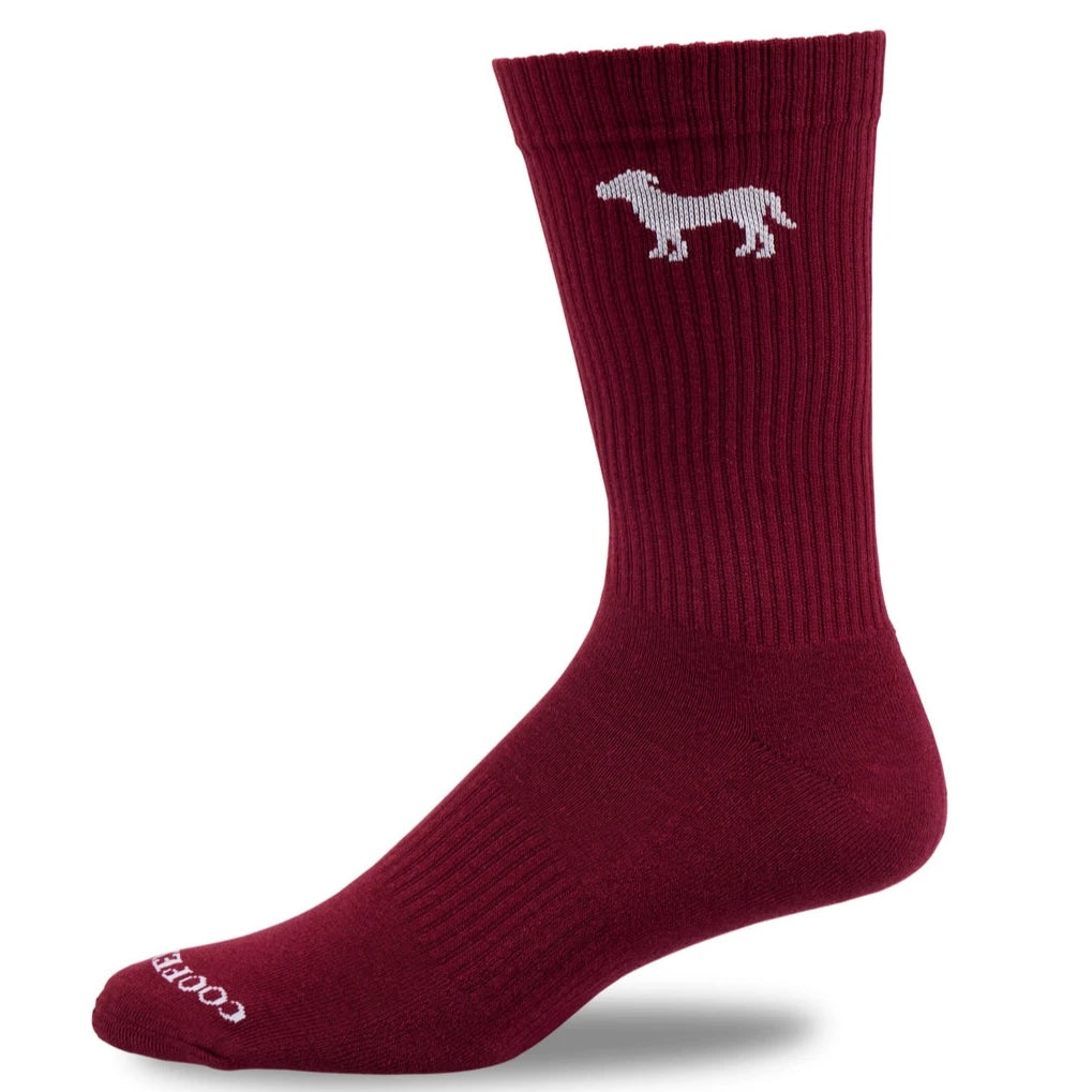 Crew Sock: Burgundy