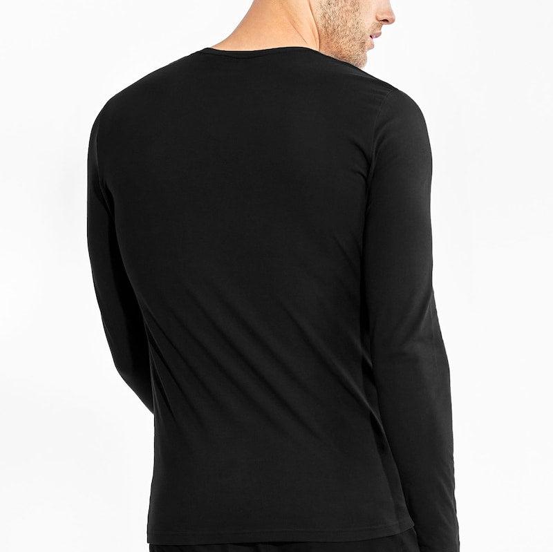 Long Sleeve Crew-Neck: Black