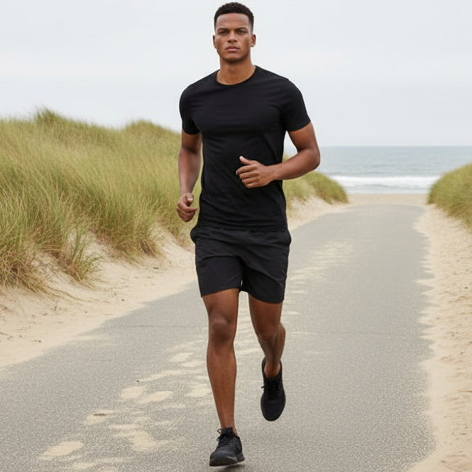 Crew-Neck Tencel S/S: Black