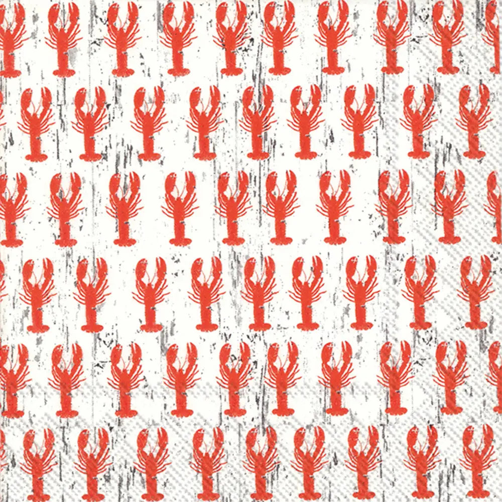 "Repeat Lobsters" Paper Cocktail Napkins: 20 count