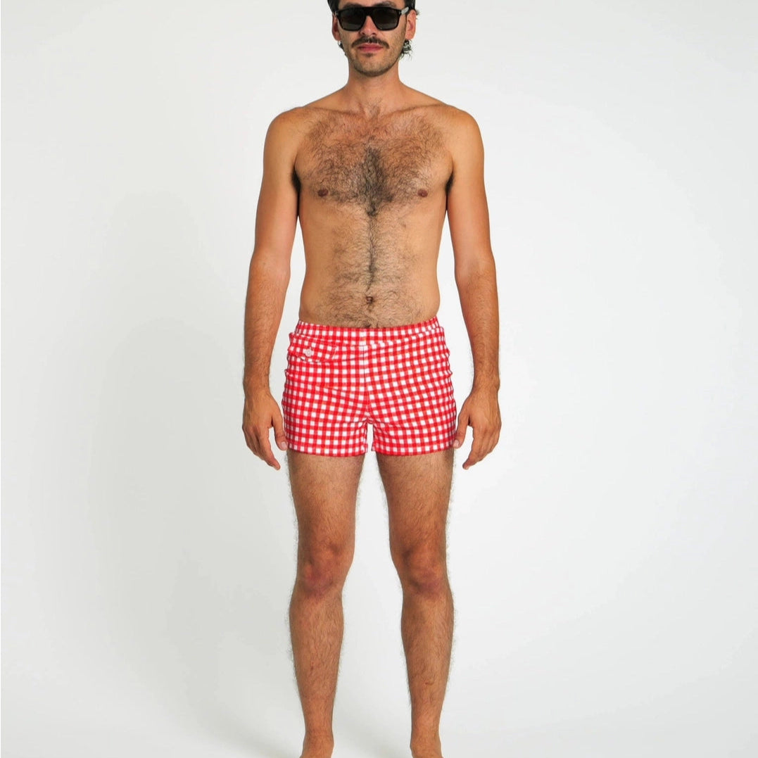 Cabana Swim Trunk: Red