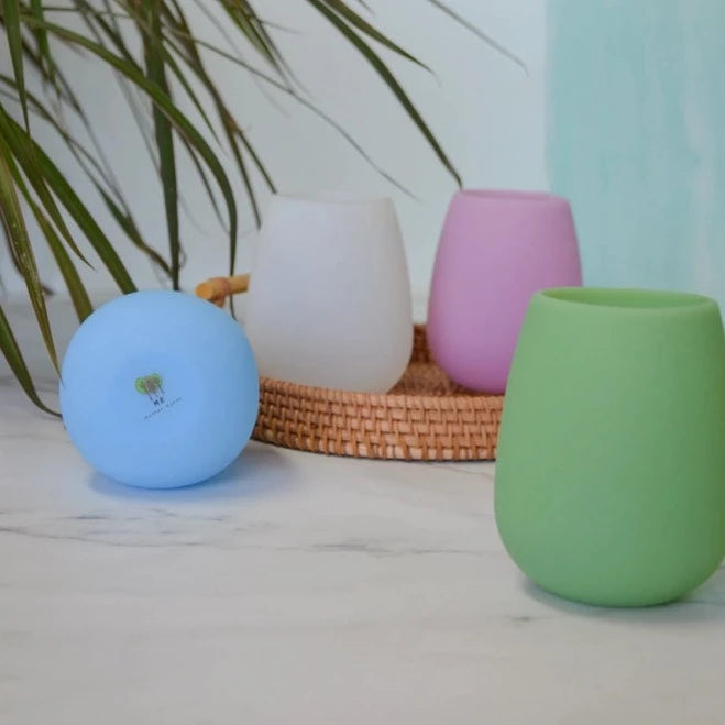Travel Silicone Wine Glass: Blue