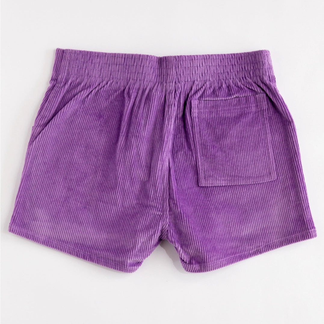 Stretch Corduroy Short: Purple