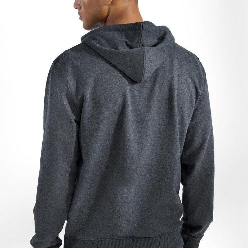 Hoodie L/S: Dark Grey Melange