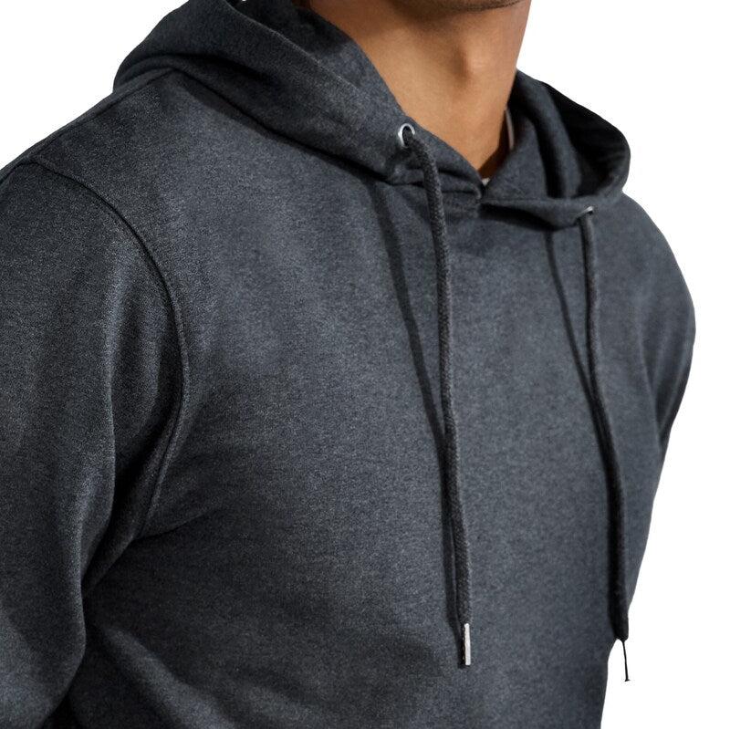 Hoodie L/S: Dark Grey Melange