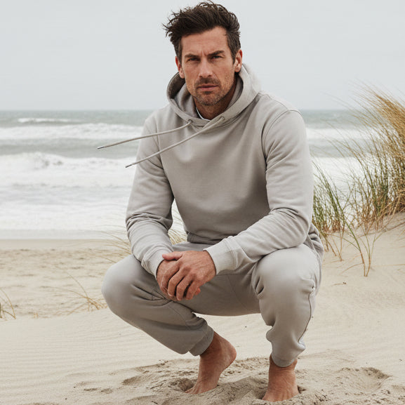 Hoodie L/S: Greige