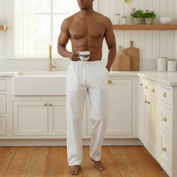 Pajama Pant: White