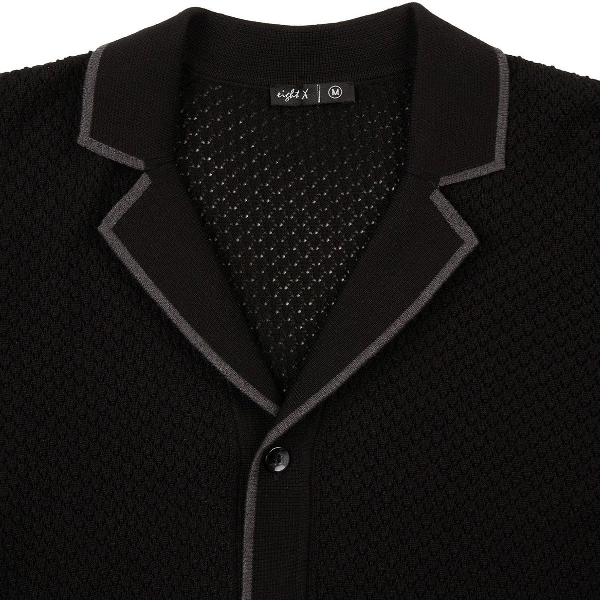 Crochet Shirt S/S: Black