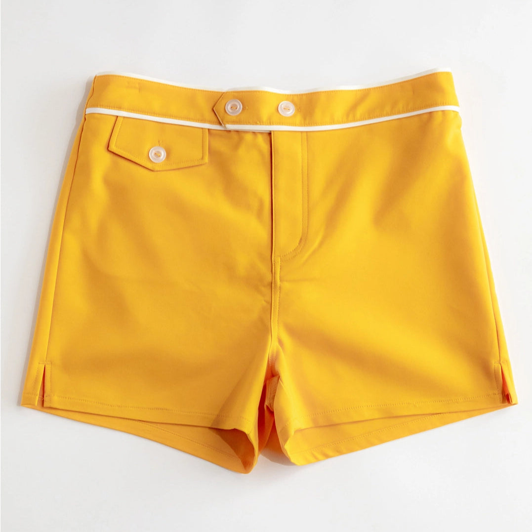 Cabana Swim Trunk: Gold