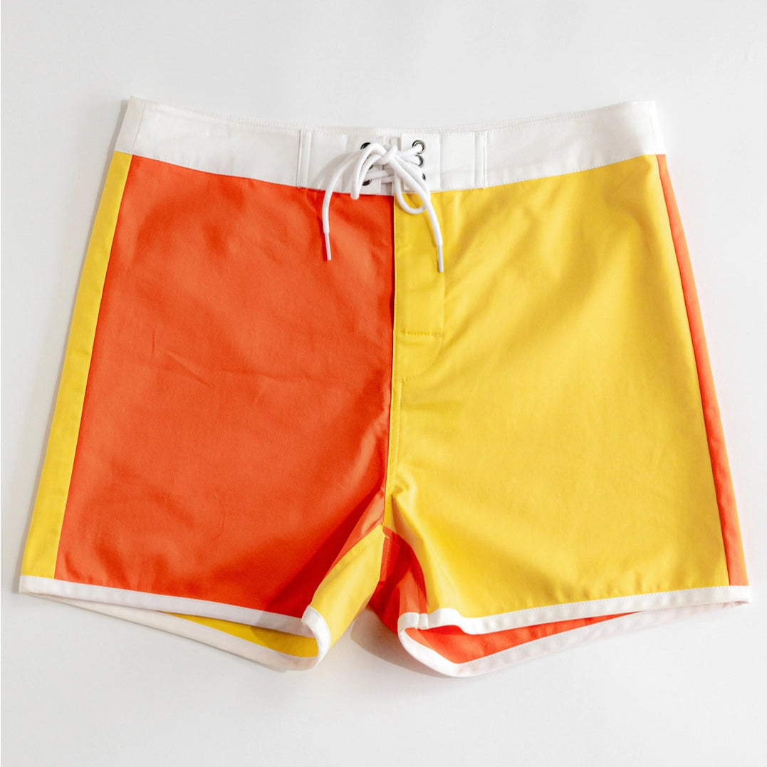 Board Rider Swim Trunk: Yellow/Orange