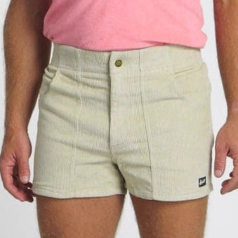 Stretch Corduroy Short: Sand