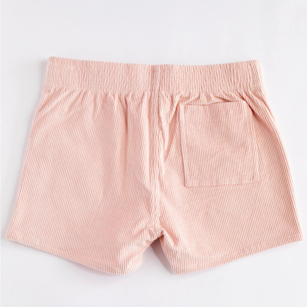 Stretch Corduroy Short: Pink