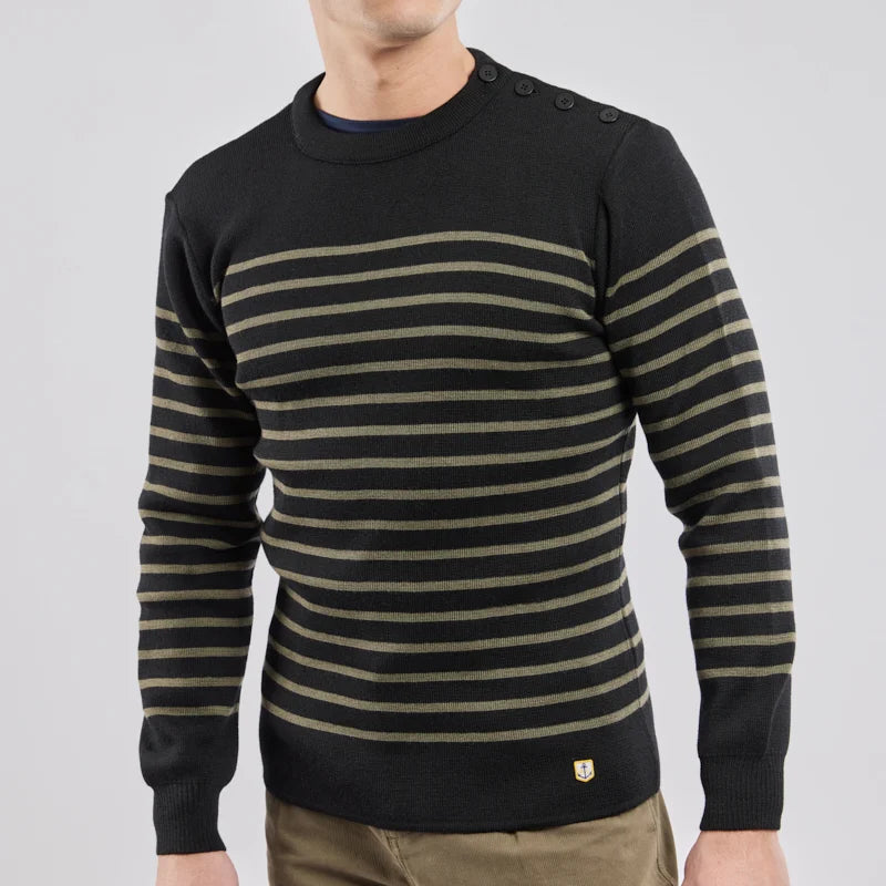 Sailor Sweater L/S: Black/Olive