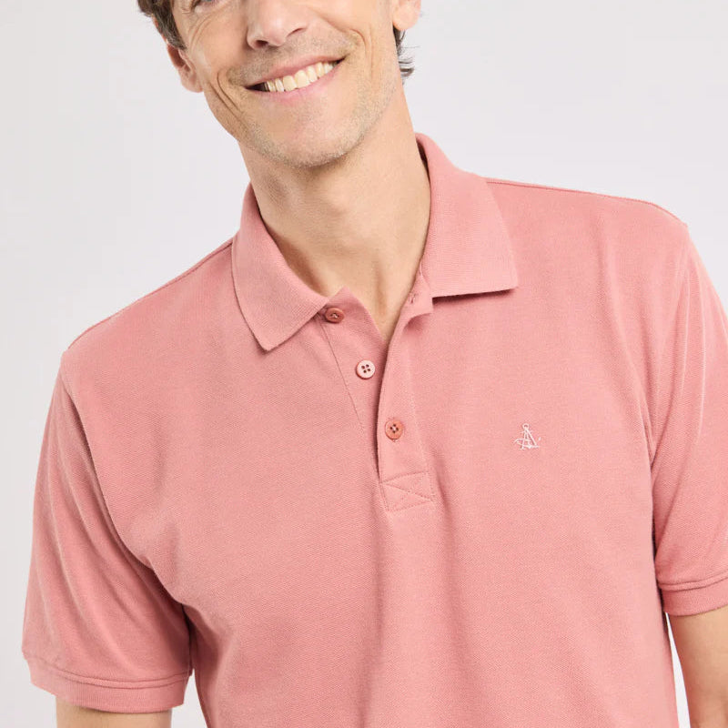 Solid Polo S/S: Brick Dust