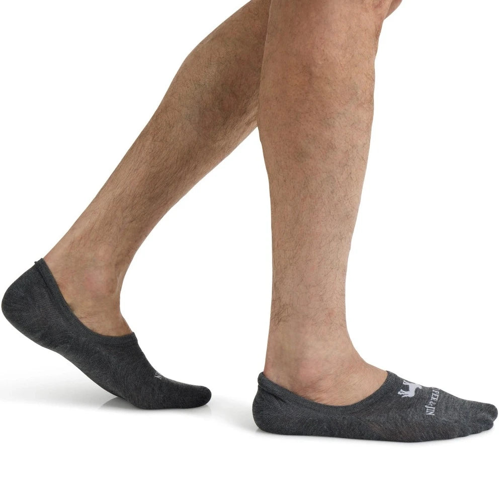 No Show Sock: DK Heather Grey