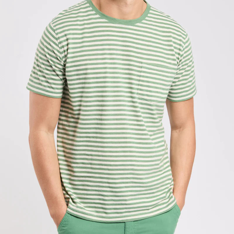Striped T-Shirt S/S: Ivy/Nature