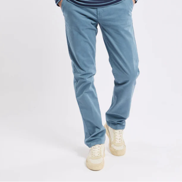 Straight Cut Chino: Bluefin