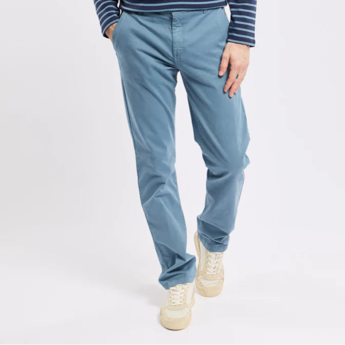 Straight Cut Chino: Bluefin