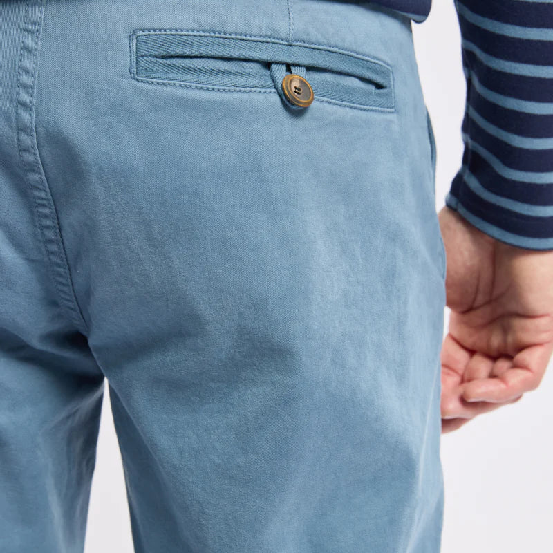 Straight Cut Chino: Bluefin
